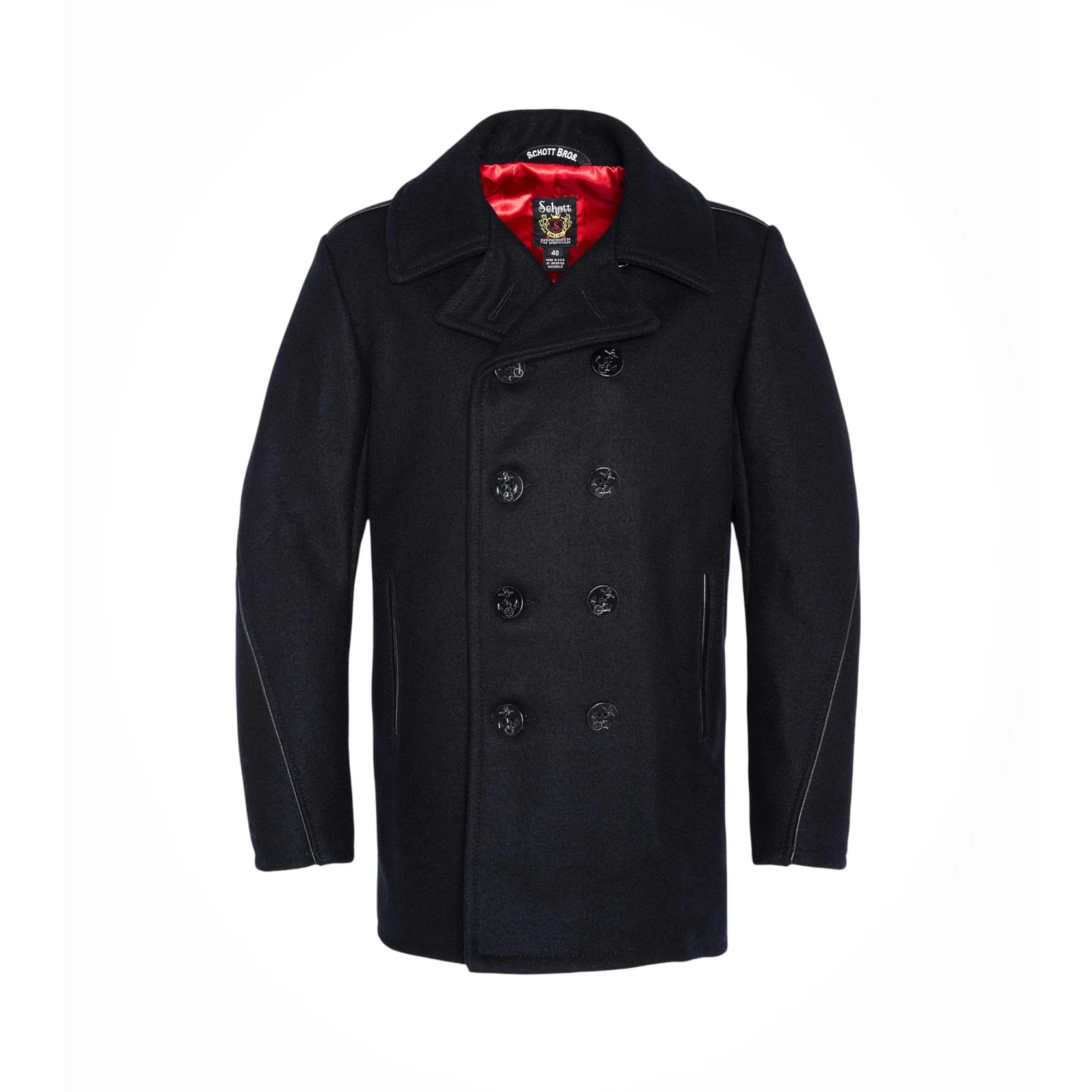 Latlier Monsieur 740C Peacoat wool - Navy - Red
