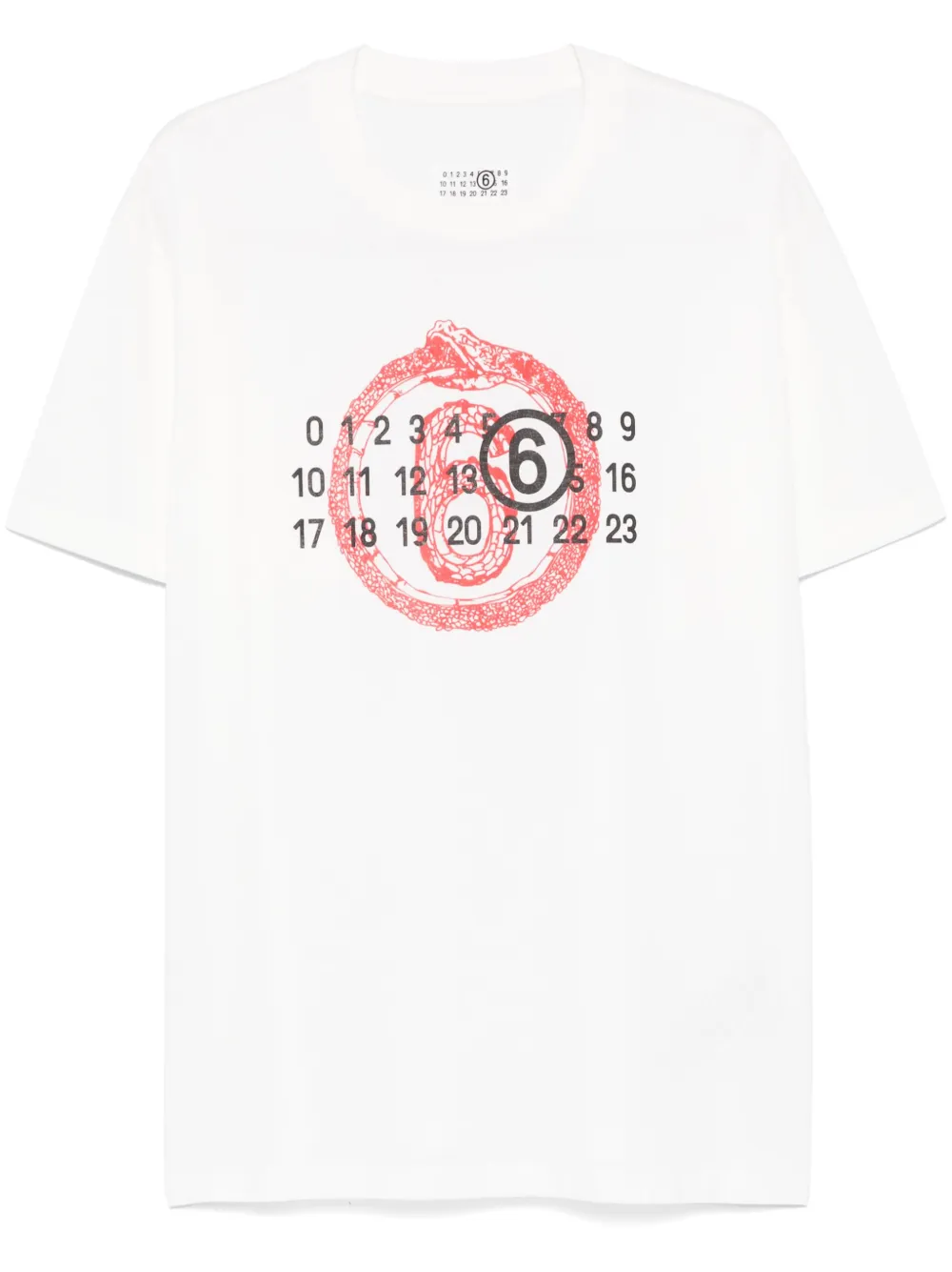 Maison Margiela MM6 White - Red T-shirt
