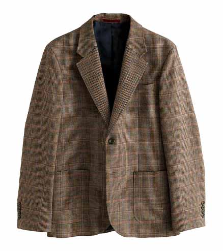 Next Checkered Blazer tan red