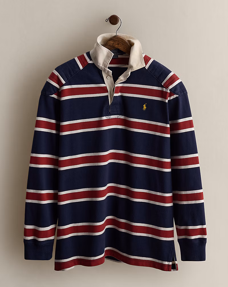 Ralph Lauren Vintage Striped Rugby Shirt 