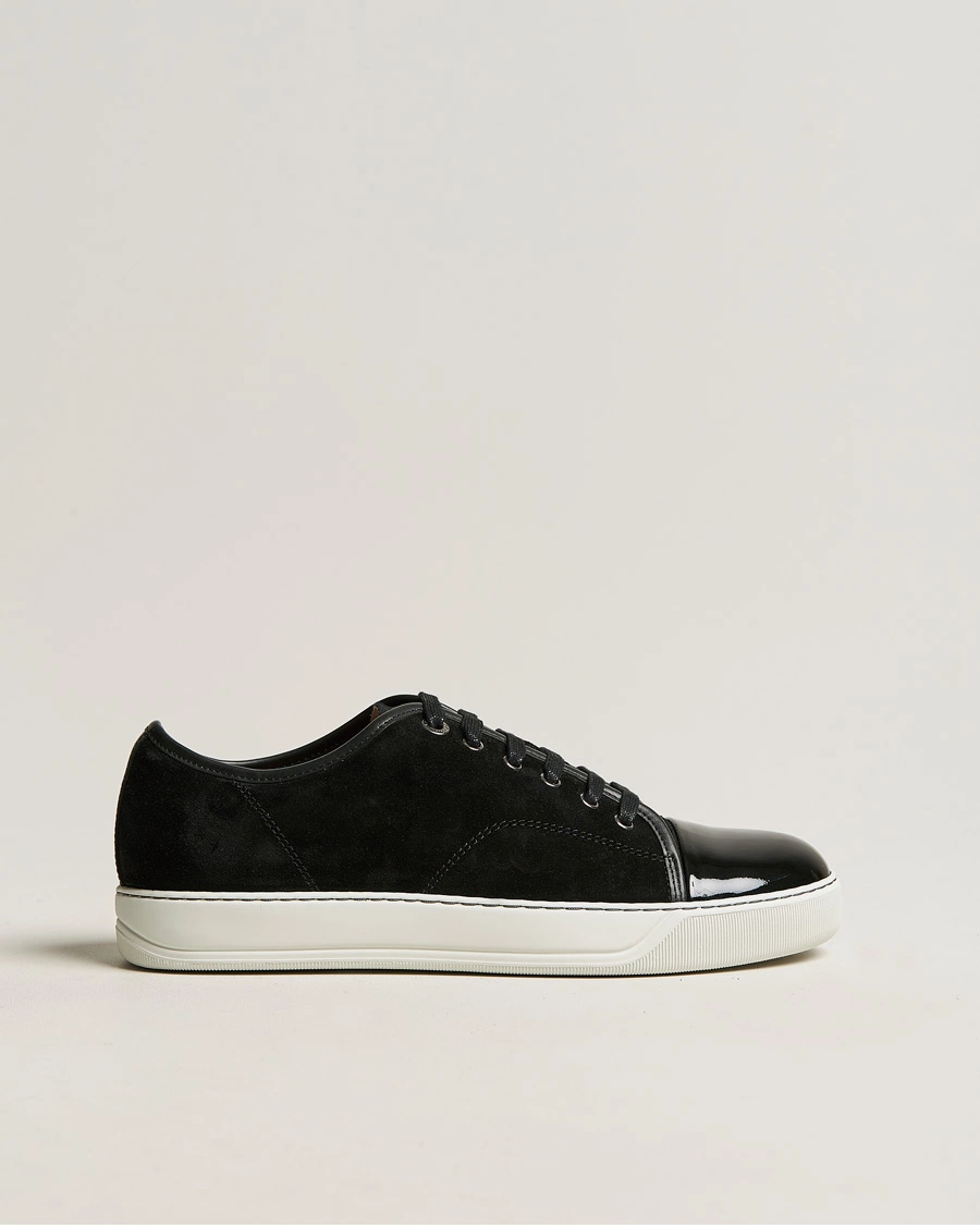 Lanvin DBB1 Patent Cap Toe Sneaker Black