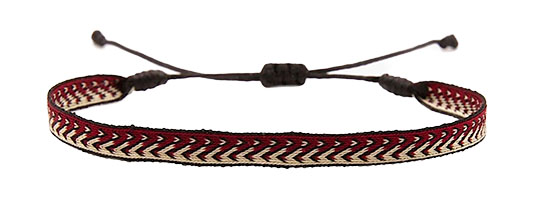 Kompsos Handmade Purnama Bracelet 79 (Burgundy/Nude)