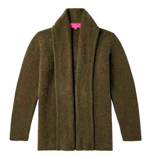 THE ELDER STATESMAN Shawl-Collar Cashmere Cardigan