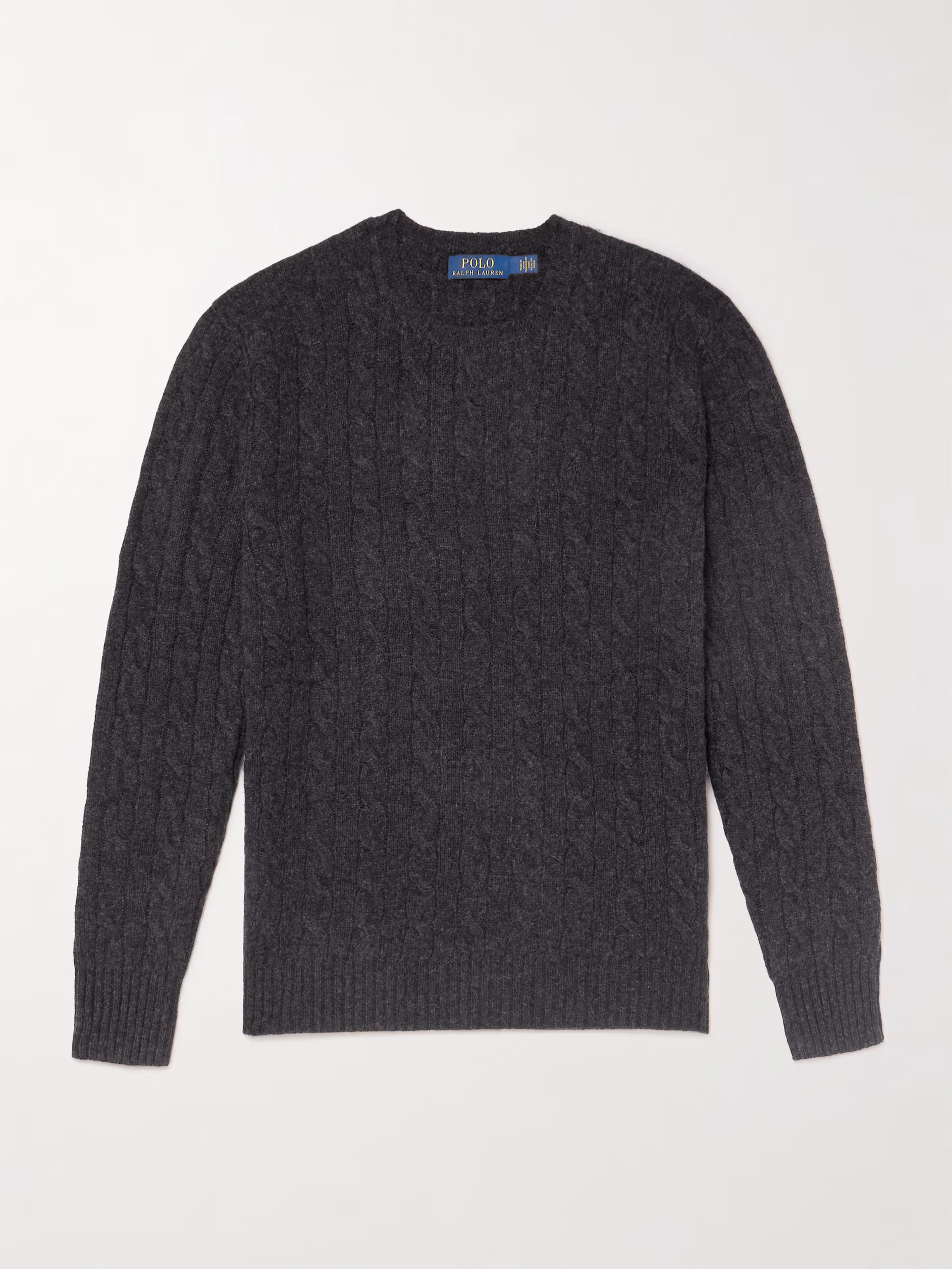 POLO RALPH LAUREN Cable-Knit Wool and Cashmere-Blend Sweater