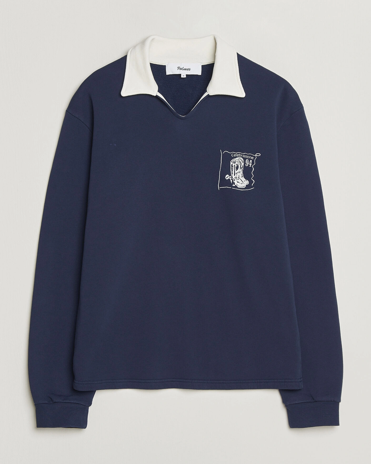 Palmes Boot Open Rugby Shirt Navy 