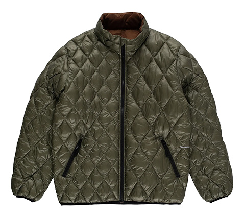Pop Quilted Reversible Jacket Four Leaf Clover/Bison Green