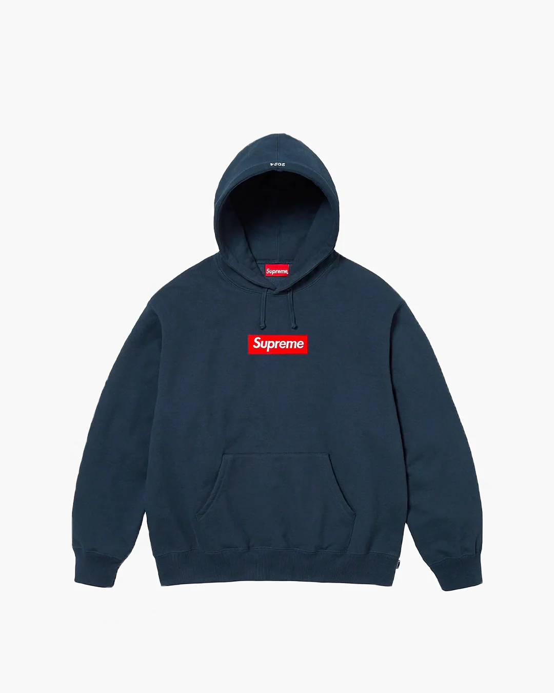 Supreme Box Logo Hooded Sweatshirt 'Navy' (FW24)
