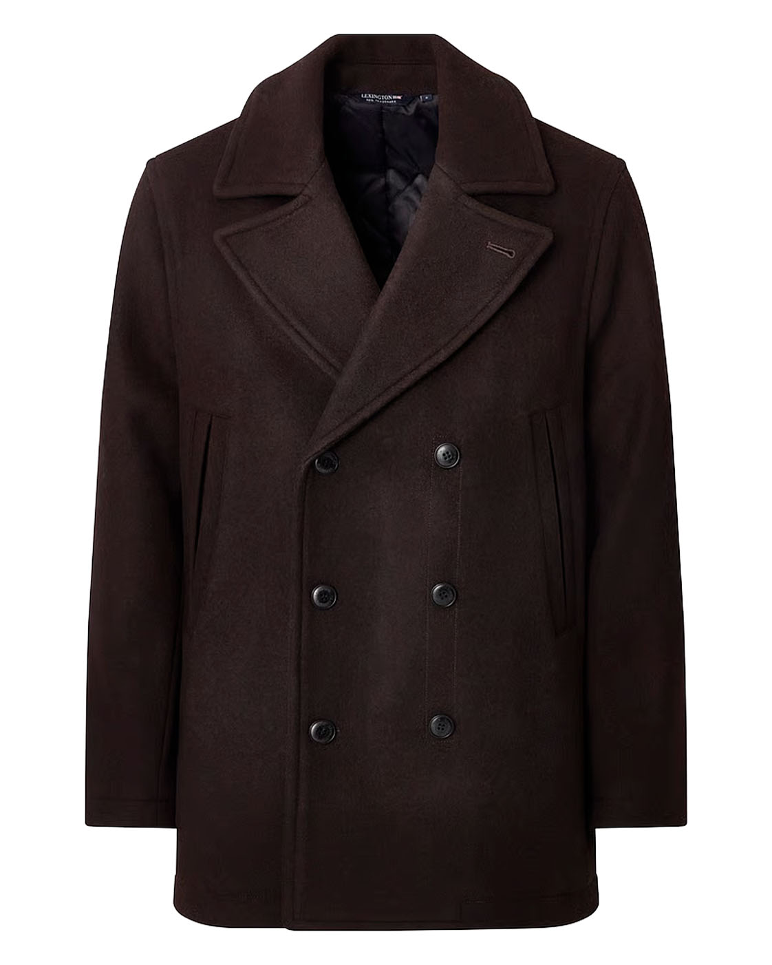 Lexington Clothing Wes Wool Brown Peacoat