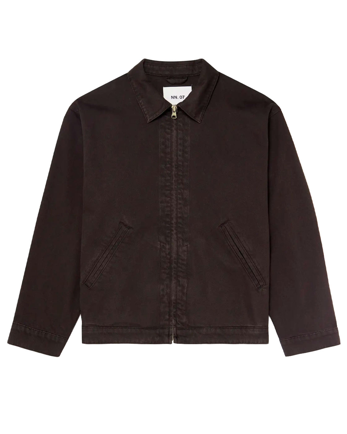 NN07 Petrus 1874 Organic Denim Jacket in Brown