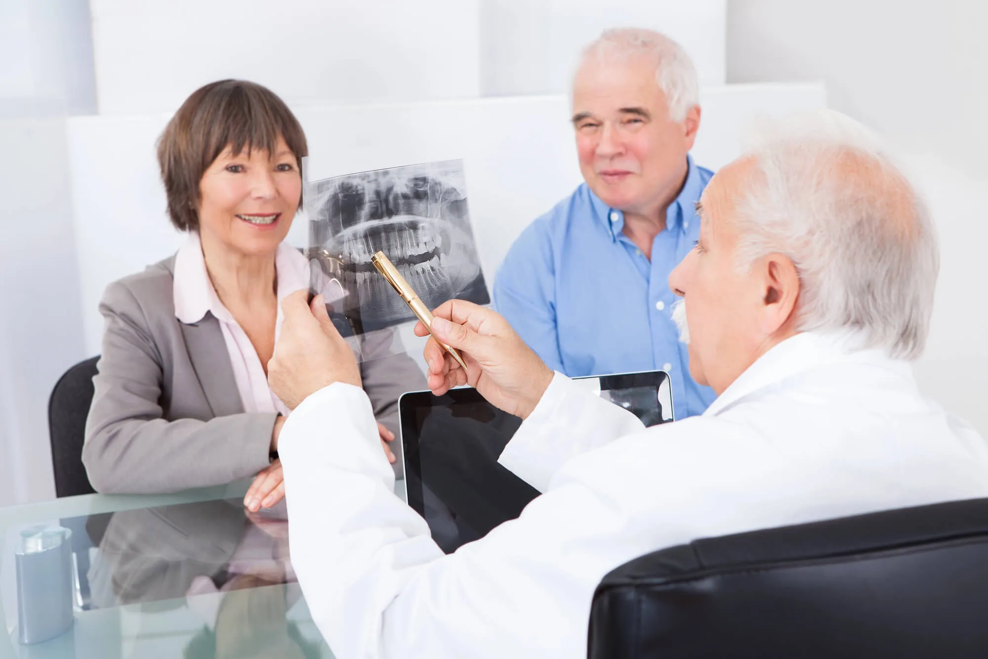 discussing full mouth reconstruction orlando
