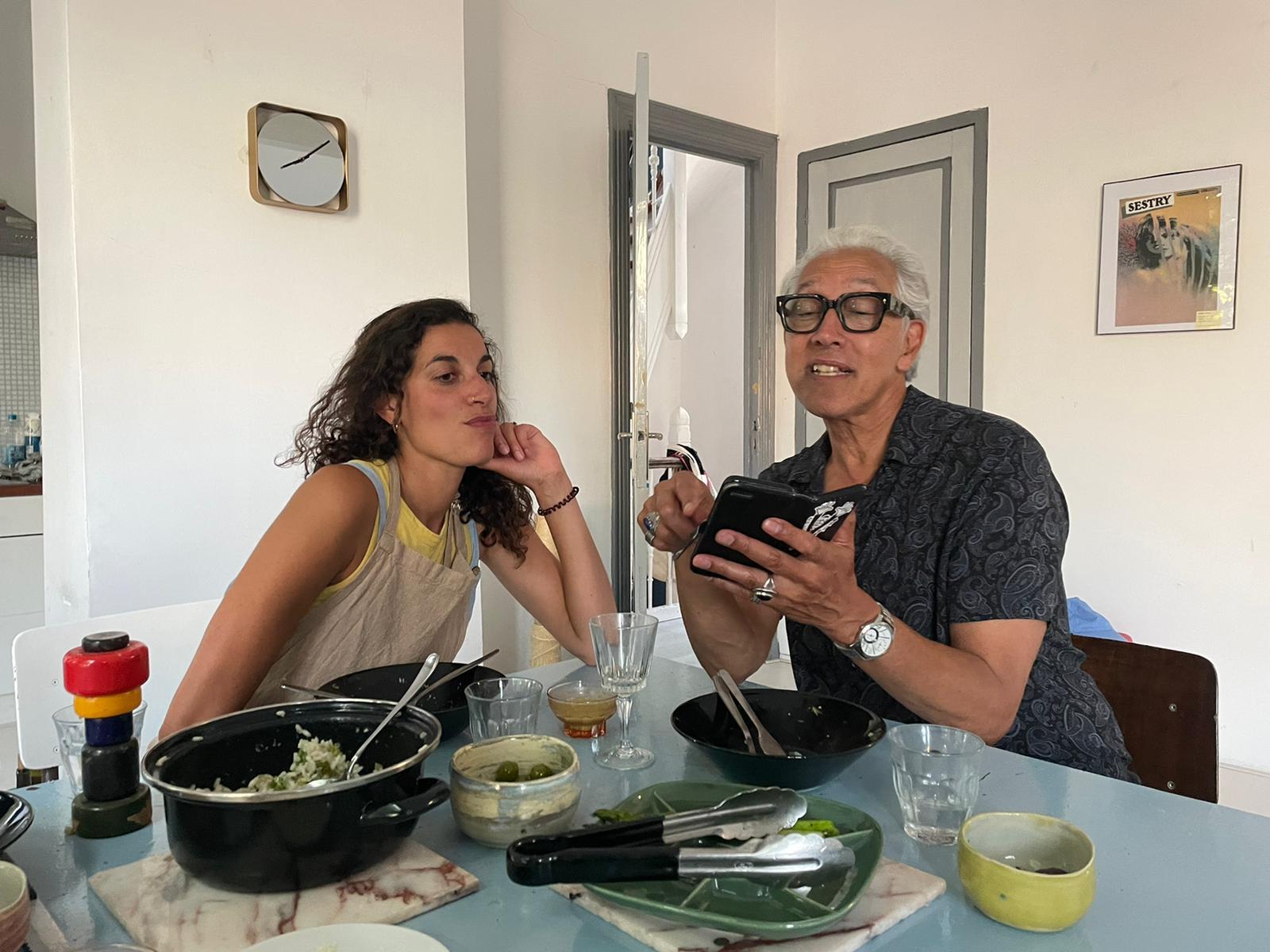 Lisa with her father