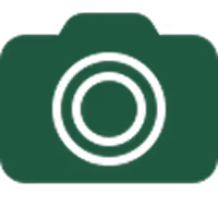 Icon of a camera with a large circular lens in the center.