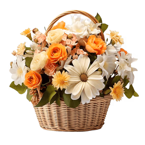 A minimalist bouquet in classic white shades. 