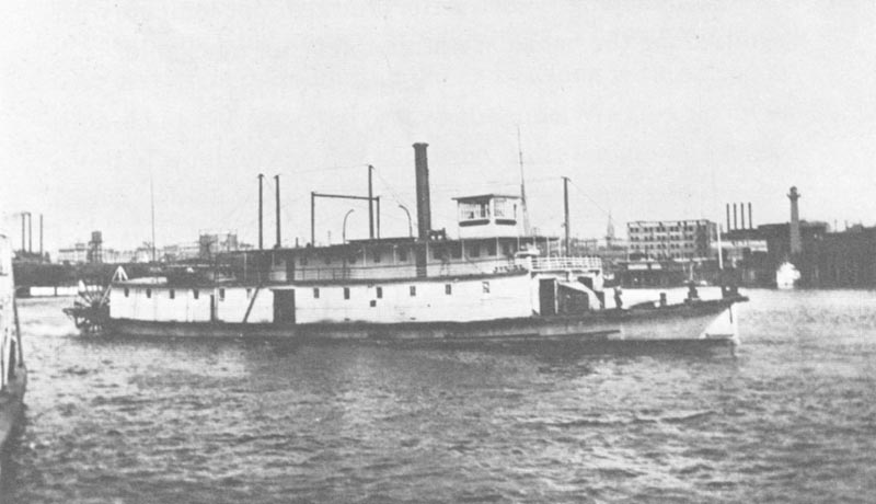 The steamship Norma at Portland after it was taken through Hells Canyon.