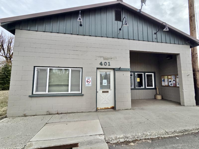 The old New Meadows city hall. It will go up for auction in the coming weeks.Photo credit: Rachel Reynaga.