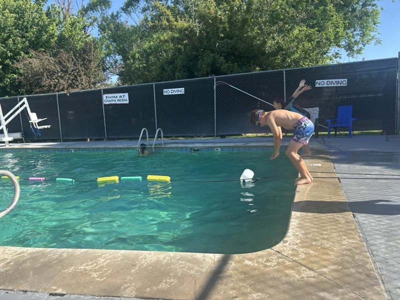 Swimming will be free at the Midvale Pool on July 4th. Photo by Midvale Pool.
