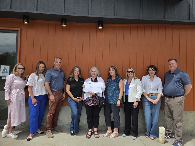Members of Blue Cross of Idaho Foundation for Health tour the New Meadows Youth Center on July 13.Photo credit: Rachel Reynaga.