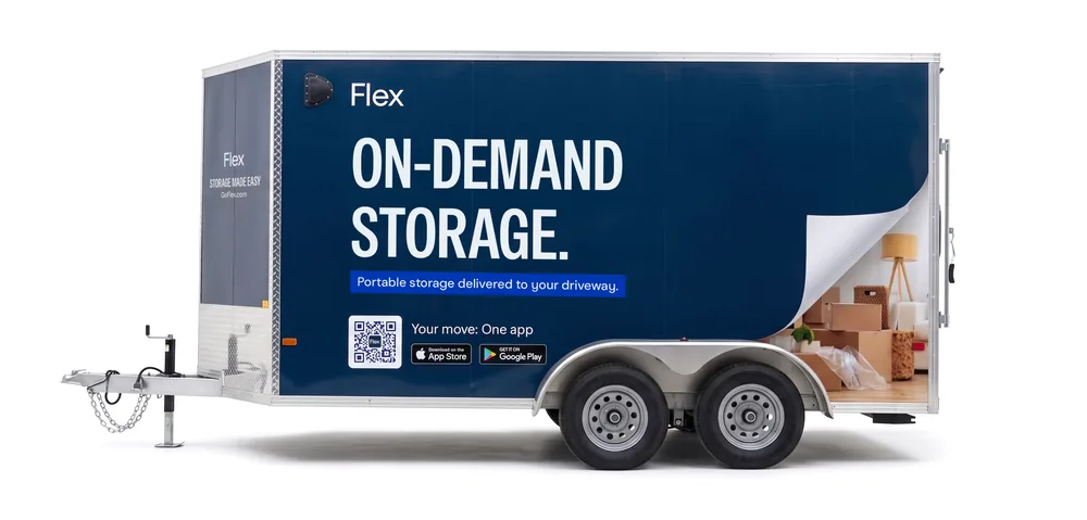 Flex 14 foot on-demand storage trailer