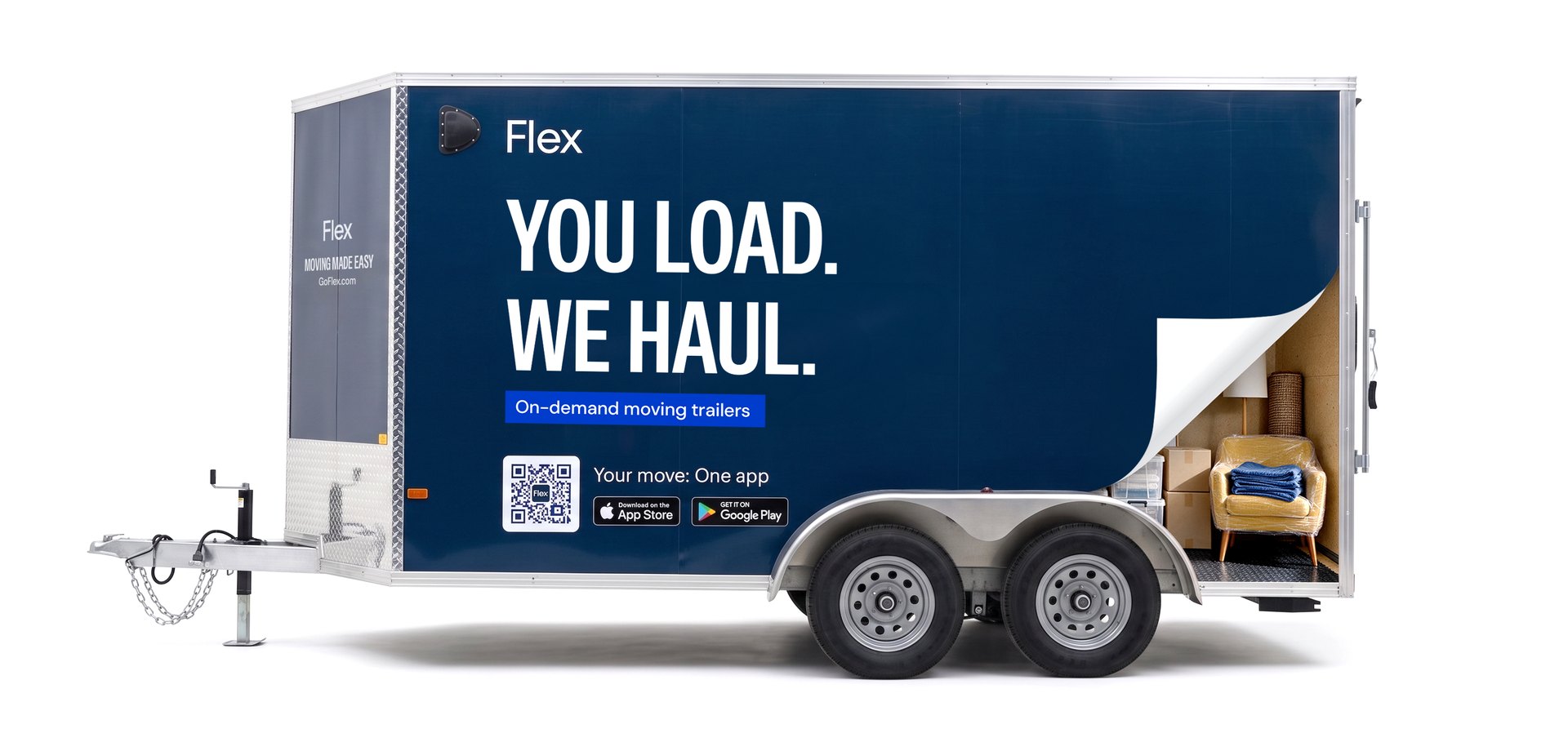 The 14 ft GoFlex trailer, closed
