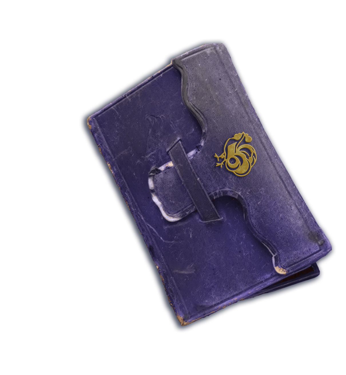 Le Petit Livre Bleu — antique blue leather pocket diary