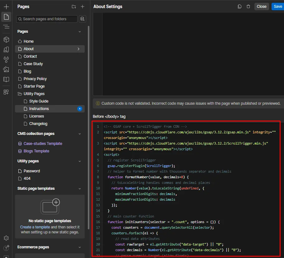Remove Counter Image