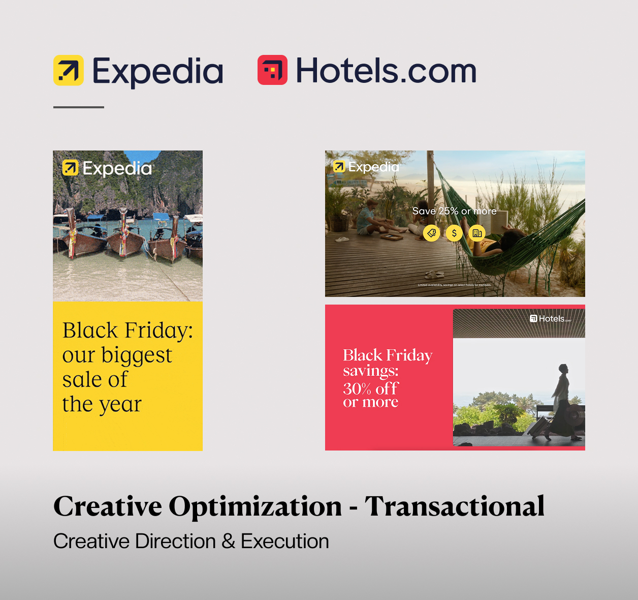 Expedia & Hotels.com - Lower-Funnel Creative Optimization