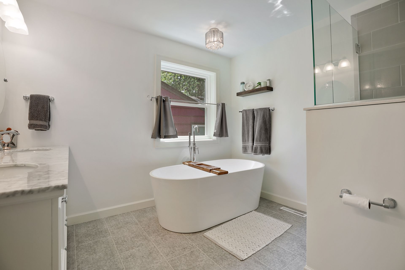 Newly remodeled bathroom by Executive Remodeling in the Twin Cities metro
