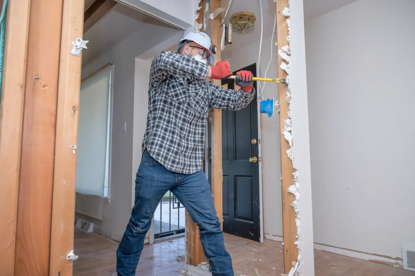 Open floor plan created by removing a wall during a Twin Cities remodel