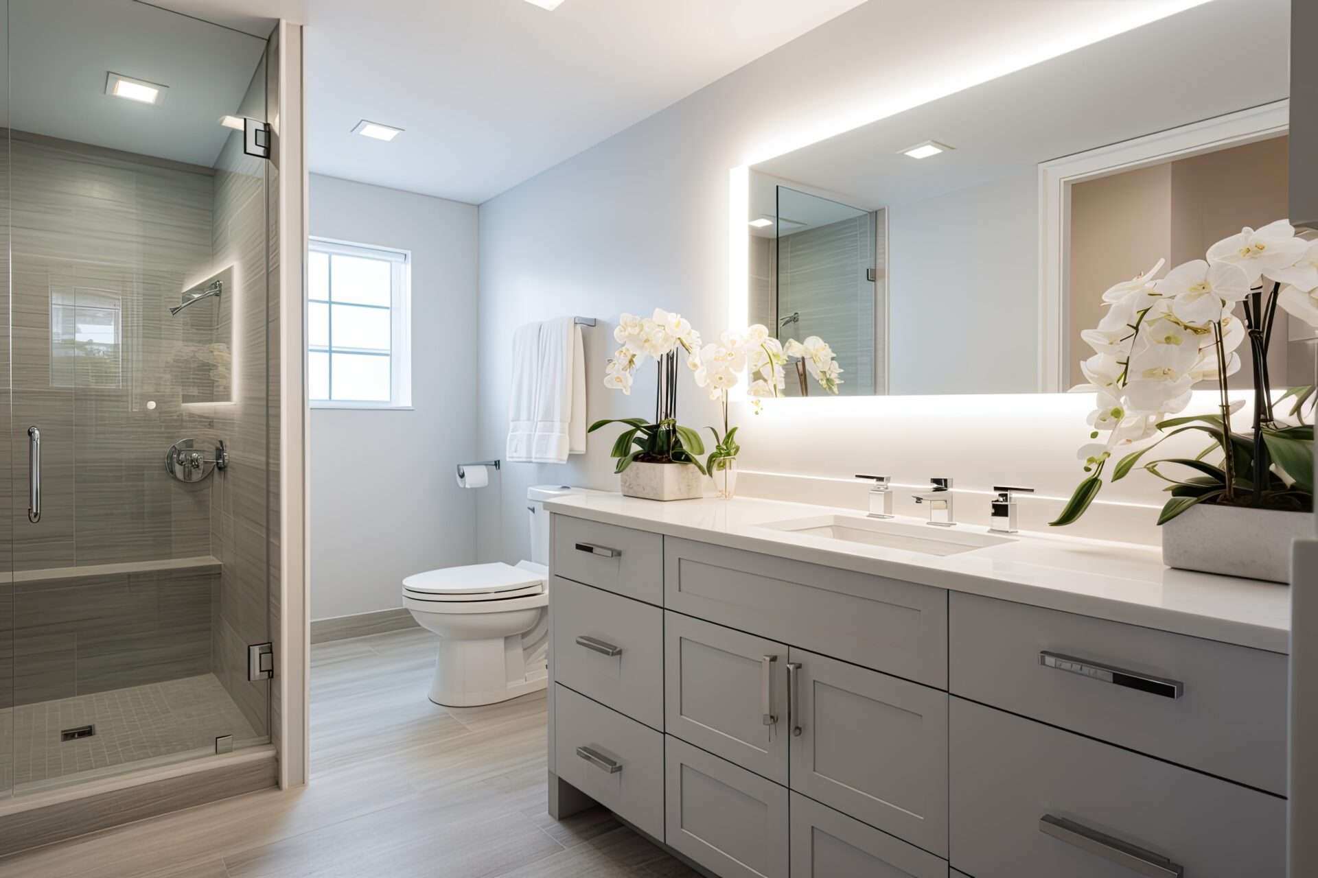 Professionally tiled bathroom remodel that DIY work rarely matches