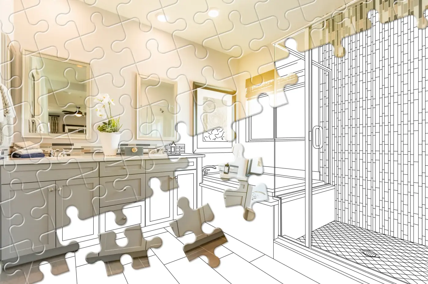 Budget-conscious bathroom remodel in a Hopkins home