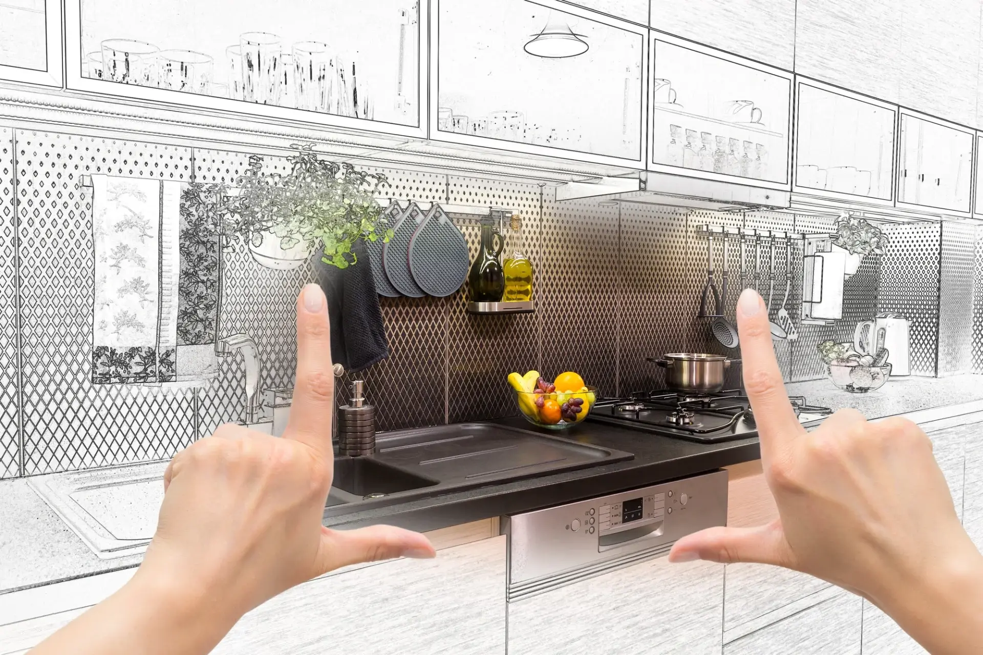 Well-planned kitchen remodel that follows proven design principles