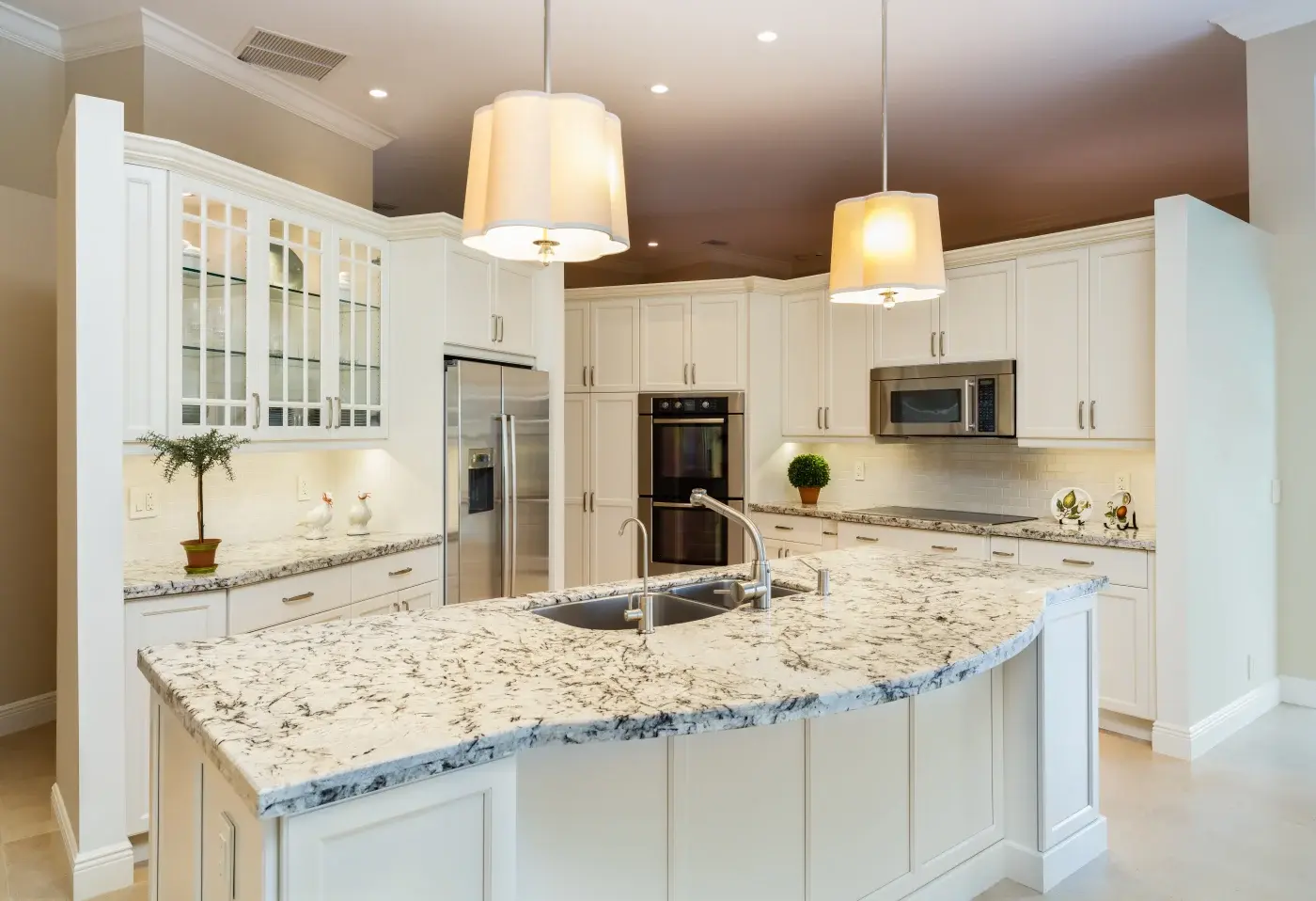 Open main floor created by a luxury whole-home remodel