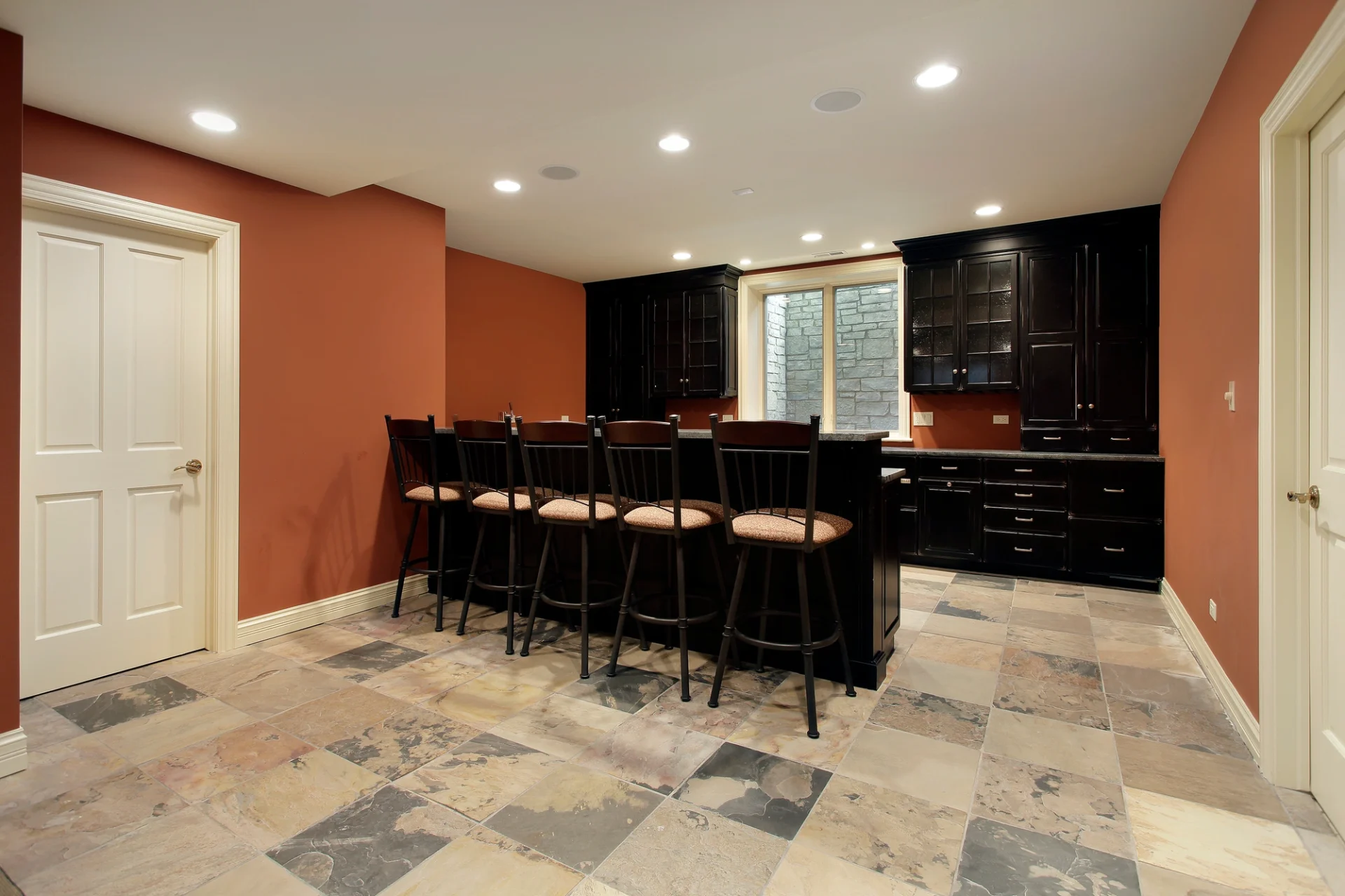 Finished basement in a Minneapolis home illustrating basement remodel costs