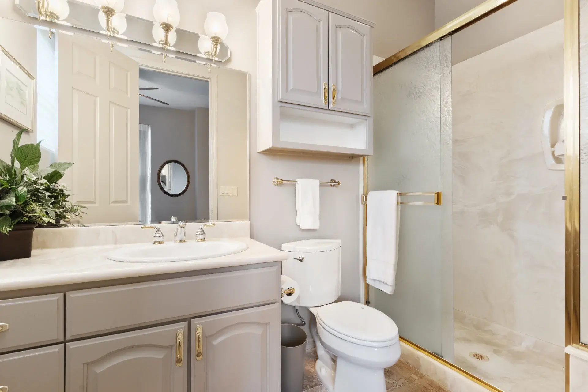 Finished bathroom that reflects the work of a skilled remodeling company