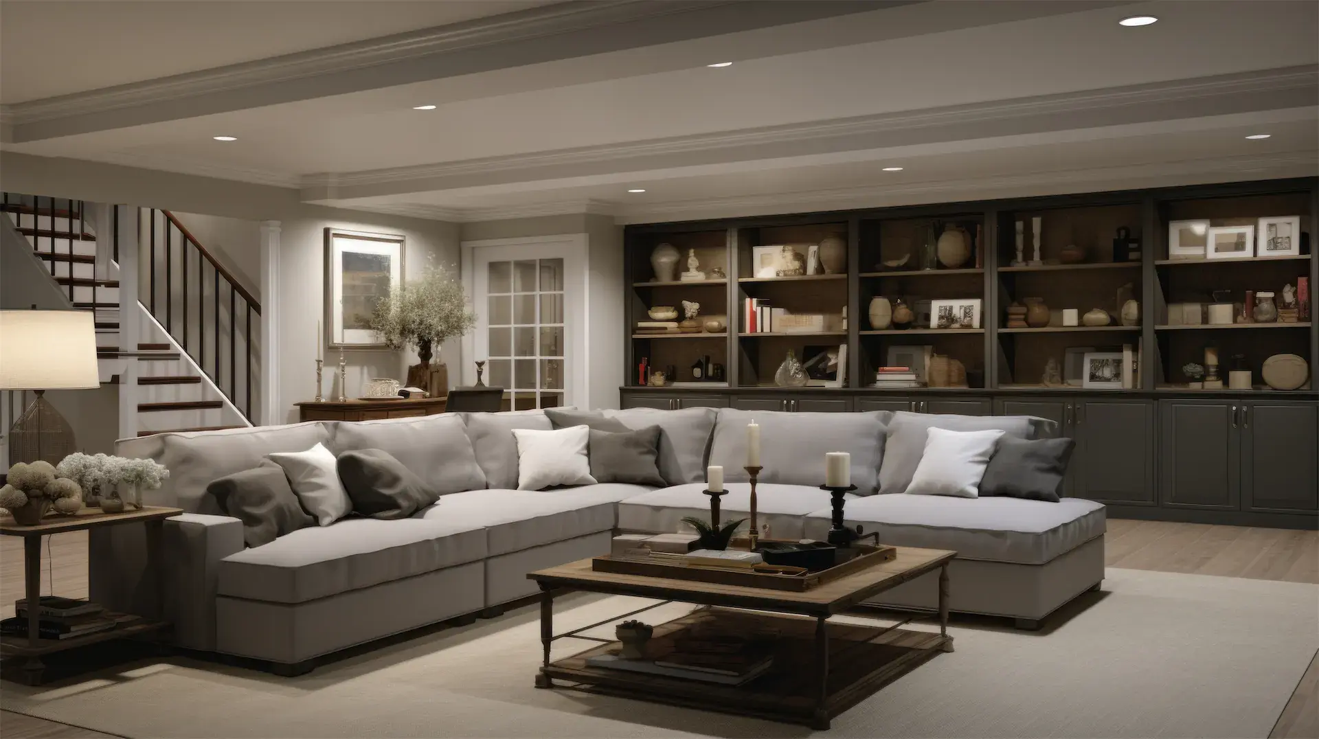 Finished basement adding livable square footage to a Minneapolis home