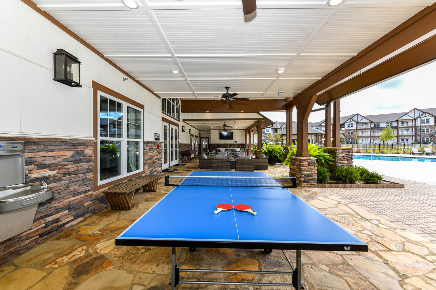 Exterior gaming area