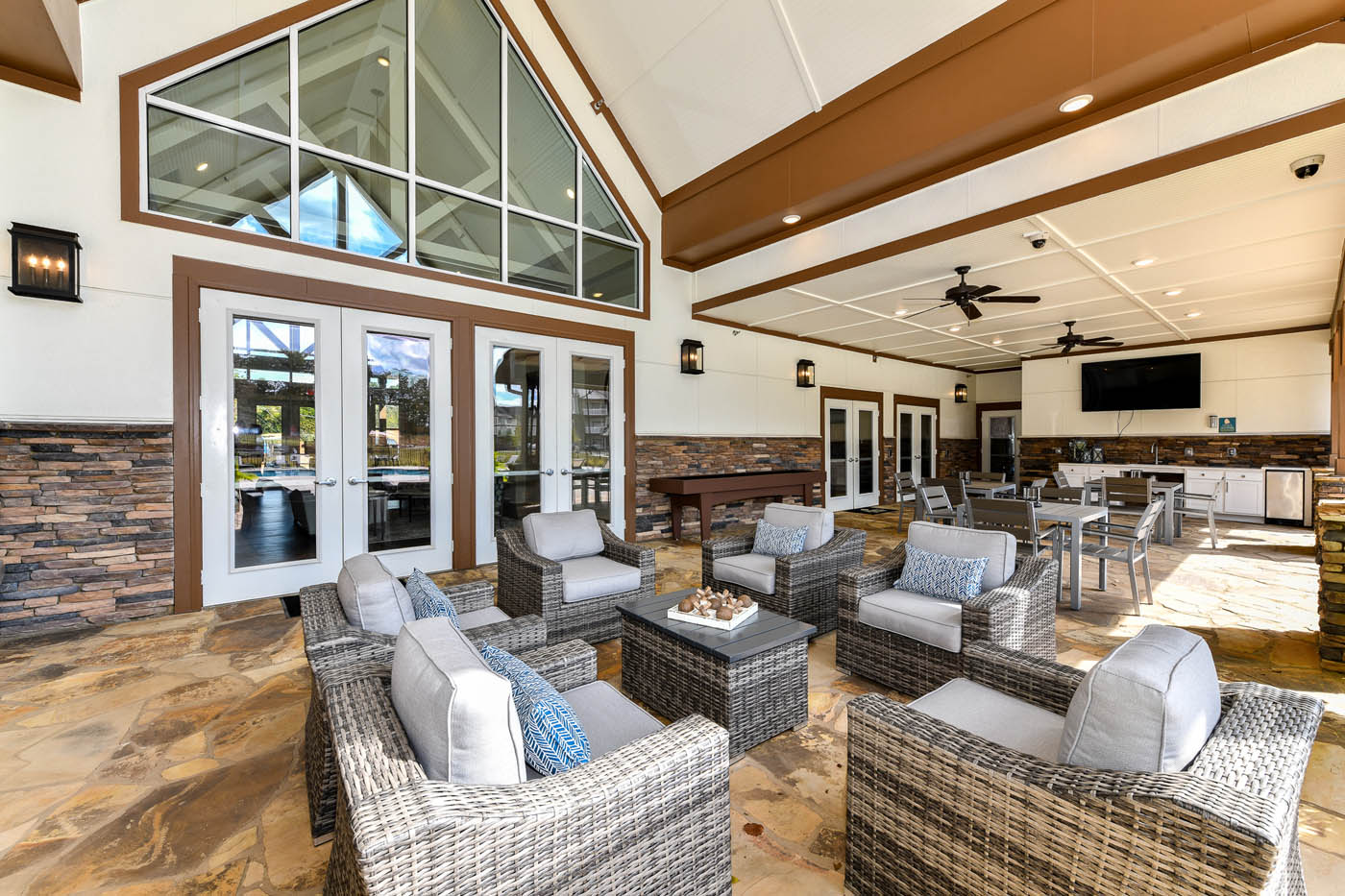 Exterior gaming area