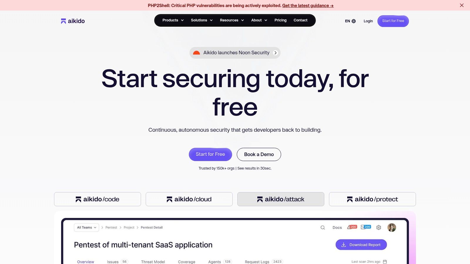 Aikido Security platform
