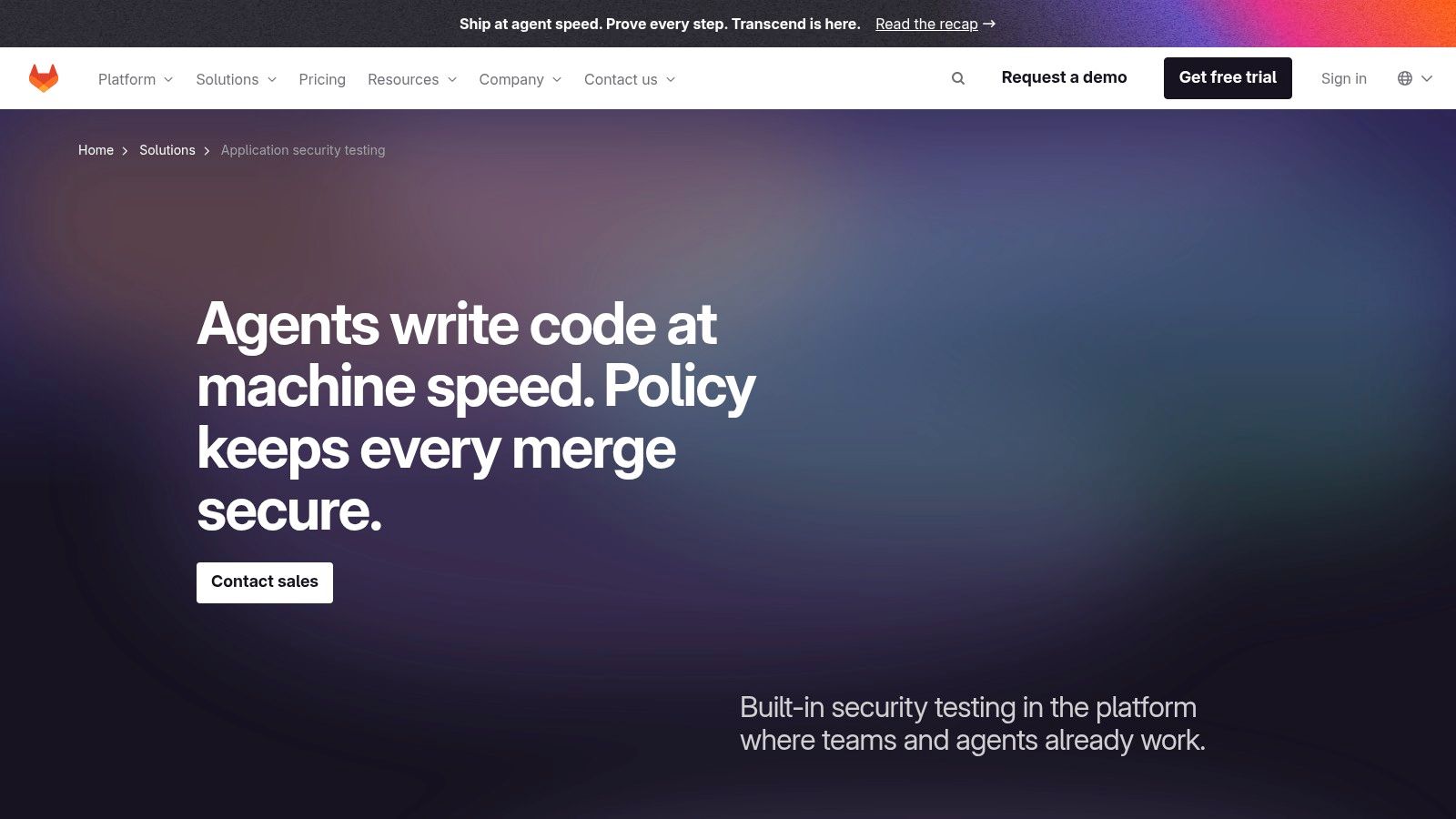 GitLab application security