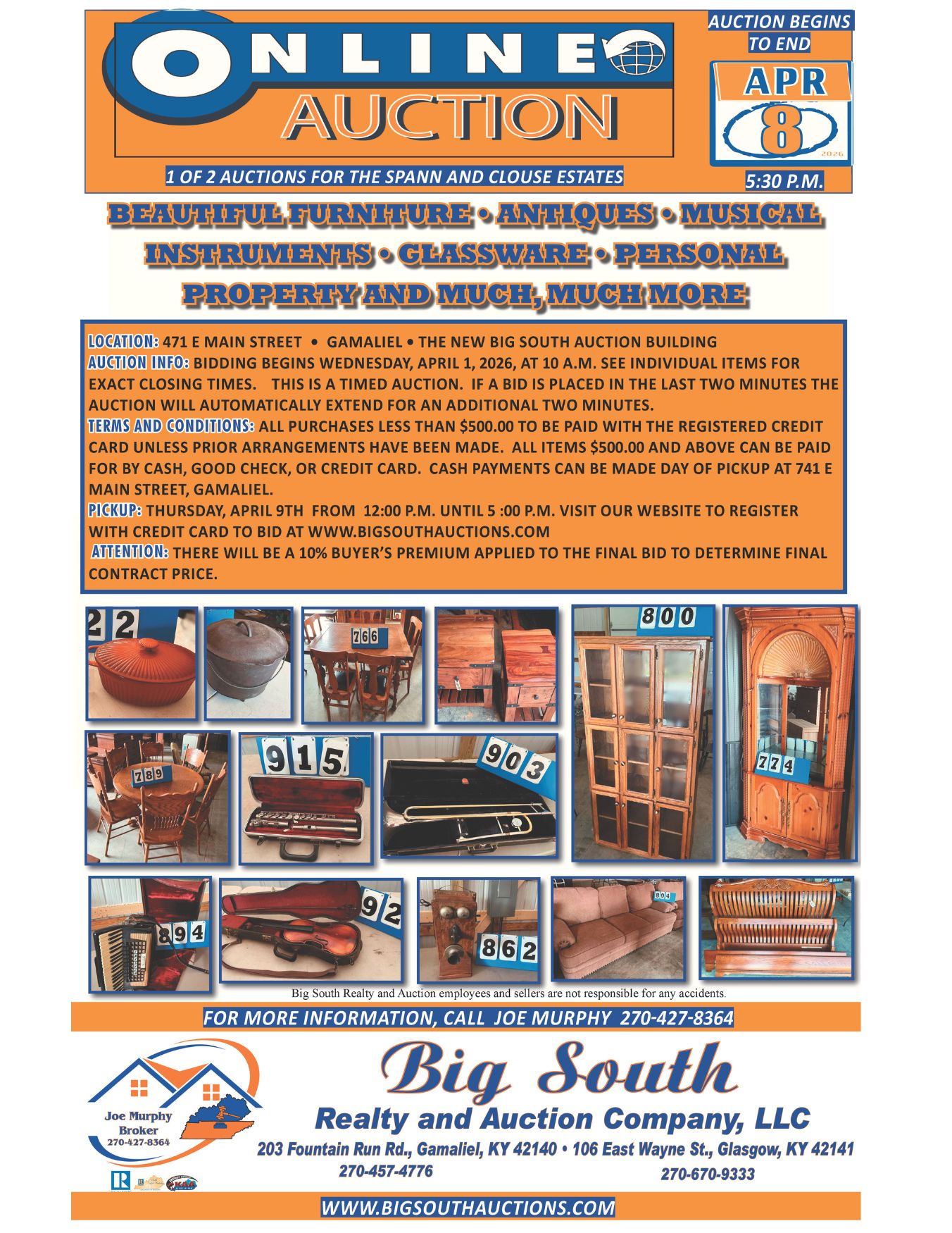 Online Auction - Spann and Clouse Estate #1