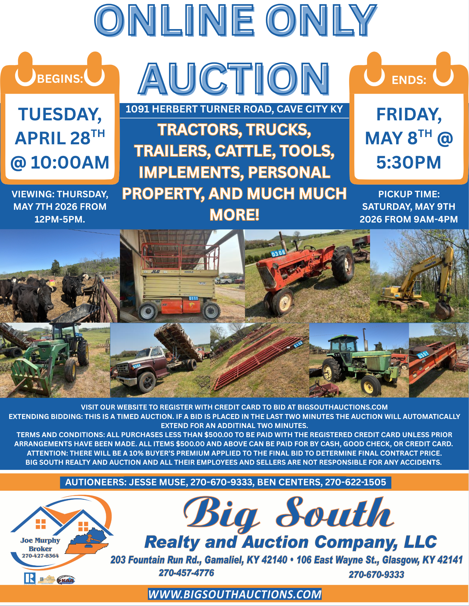 Online Only Herbert Turner Rd Auction