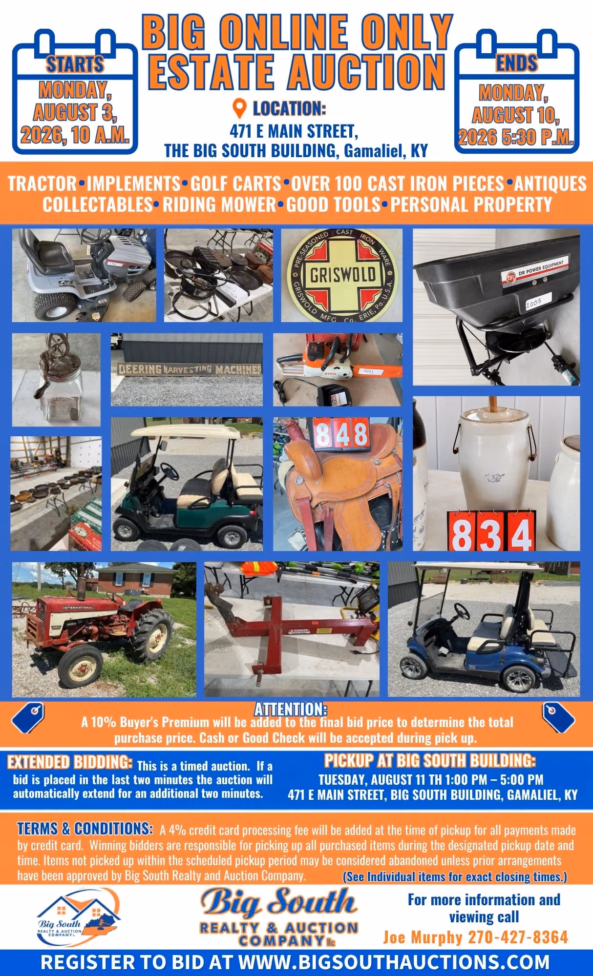Big Online Only Auction 