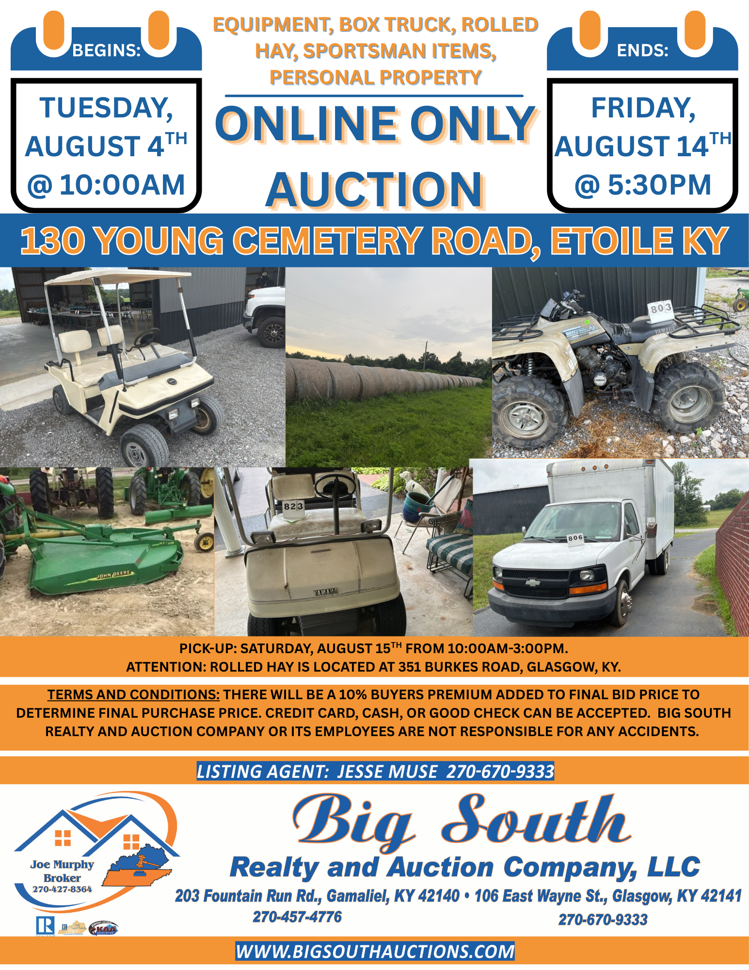 ONLINE ONLY PERSONAL PROPERTY AUCTION