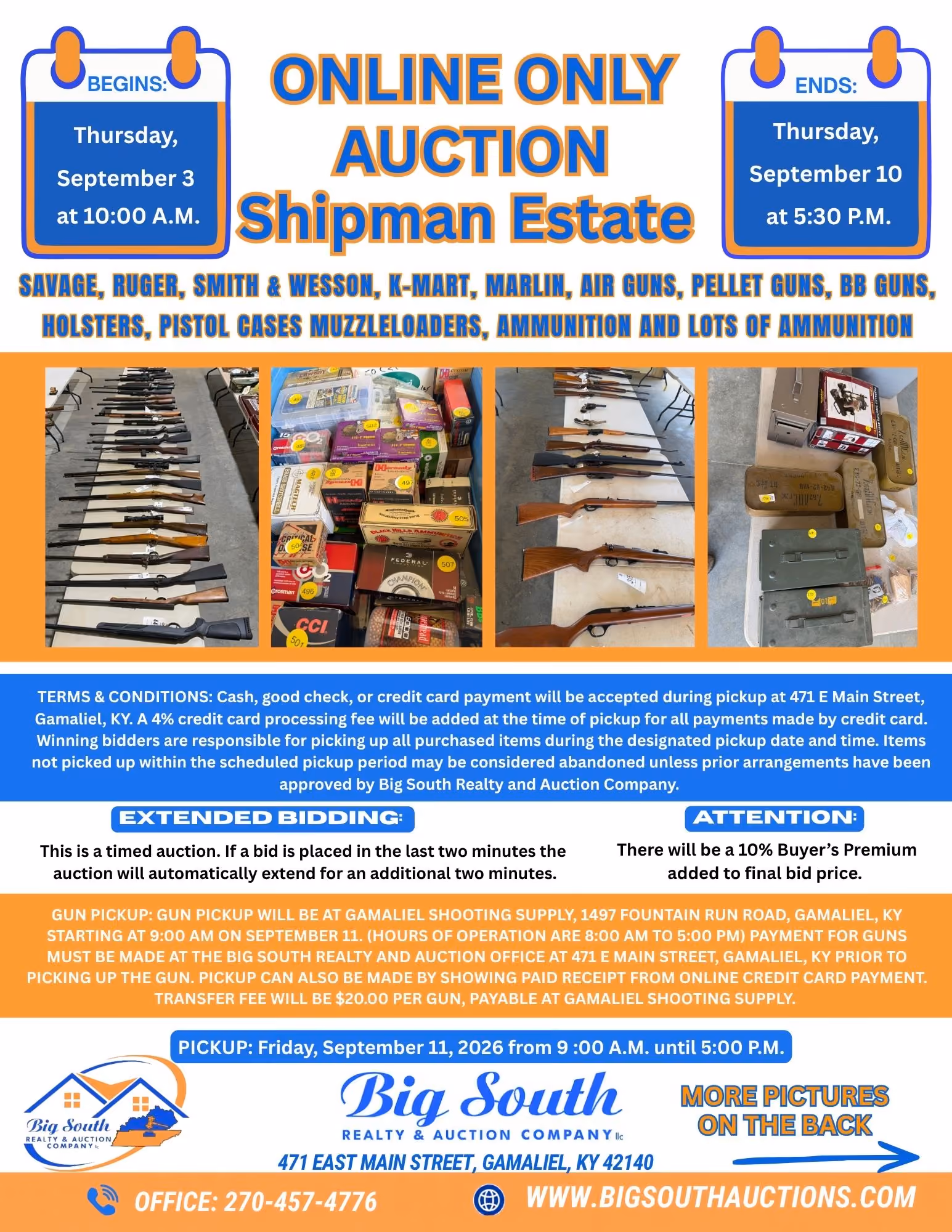 The Shipman Estate GUNS AND AMMO