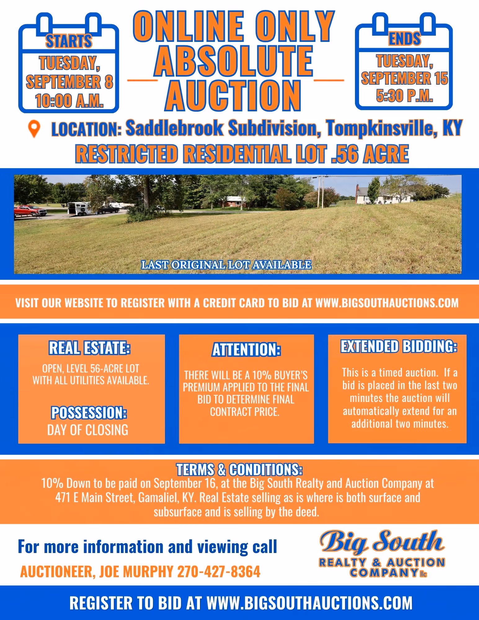 Saddlebrook Subdivision Lot