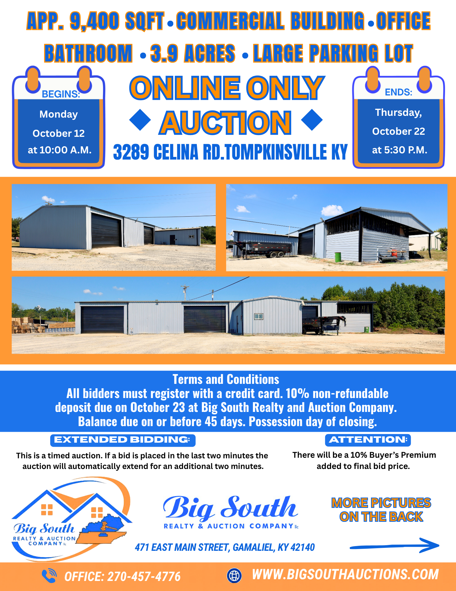 Online Only Auction- Celina Rd