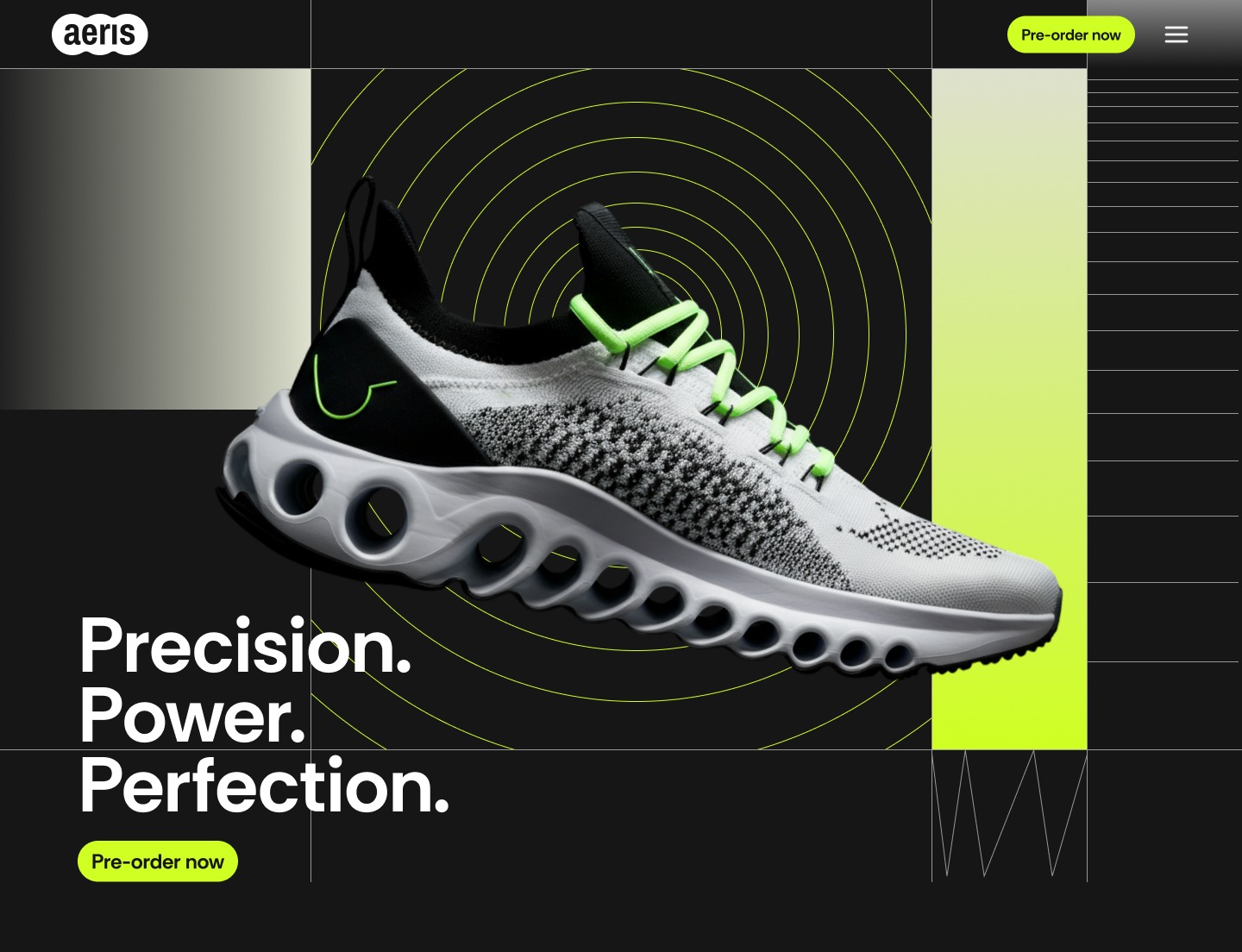 A mockup of a project