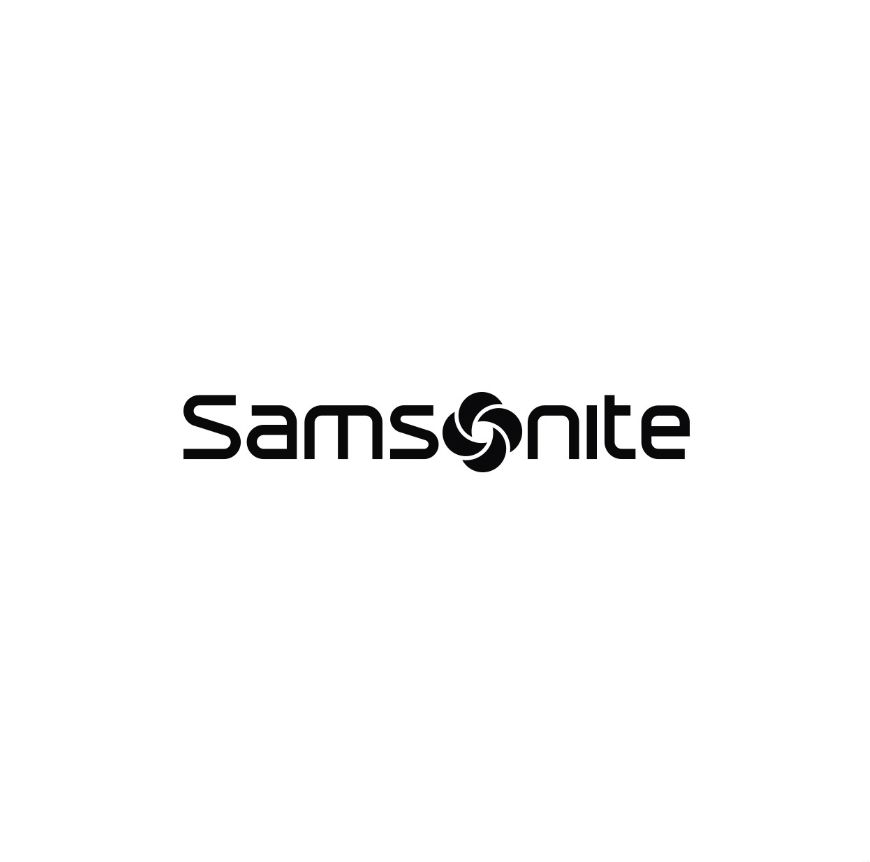 Samsonite brand logo in black on white background.