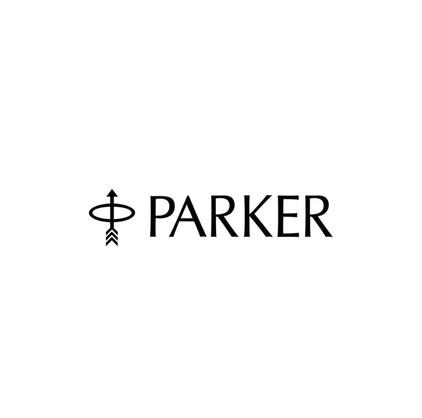 Parker brand logo with stylized arrow and ring symbol to the left of the text.