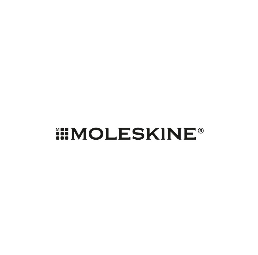 Moleskine brand logo with stylized 'M' icon.